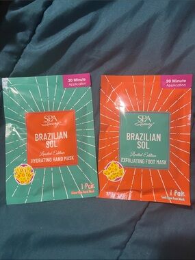 SPA Luxury Brazilian Sol Hydrating Hand & Exfoliating Foot Mask -
